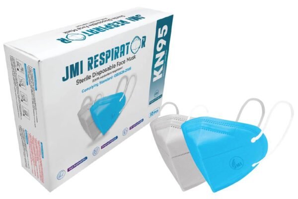 Respirator KN-95 Mask With PTFE Virus Filter (01 Box, 05 pc Mask)