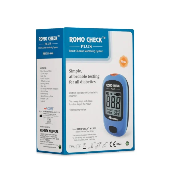 Romo Check Plus Blood Glucometer - Image 2