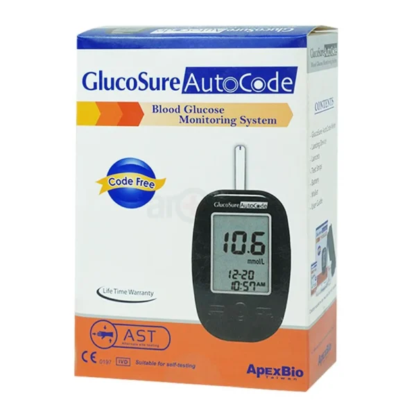 GlucoSure Auto Code Blood Glucose Test Monitor
