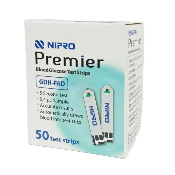 NIPRO Premier Blood Glucose Test Strips 50 Pcs