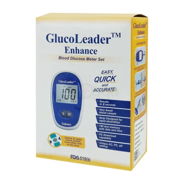 GlucoLeader Blood Glucose Monitoring System (Blue)