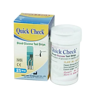 Quick Check Blood Glucose Test Strip 25's Pack