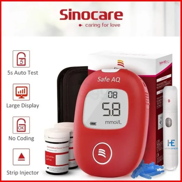 Sinocare Safe AQ Blood Glucose Monitor